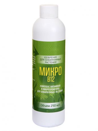 Средство Vladox Микро B12 83501 - Комплекс витаминов и микроэлементов для аквариумных растений 250ml