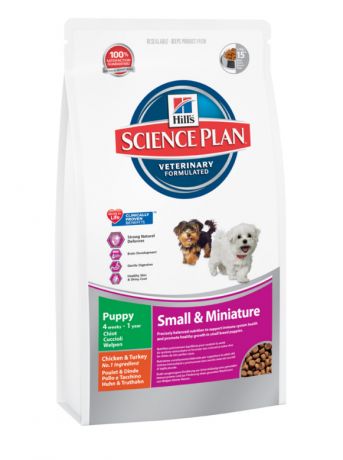Корм Hills Science Plan Puppy Small & Miniature Курица 300g для щенков миниатюрных размеров 2816