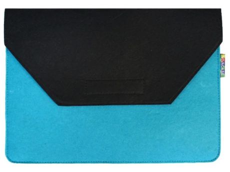 Аксессуар Чехол-папка 12-13.3-inch Vivacase для MacBook Felt Black-Light Blue VCN-FELT133-bl-blue