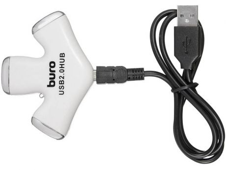 Хаб Buro USB2.0 3xUSB BU-HUB3-0.5-U2.0-Paw