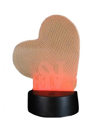 3D лампа Veila 3D Сердца со стрелой 9658