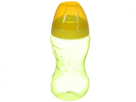 Поильник-непроливайка Lubby Спорт 230ml от 6 мес. Yellow-Green 11835