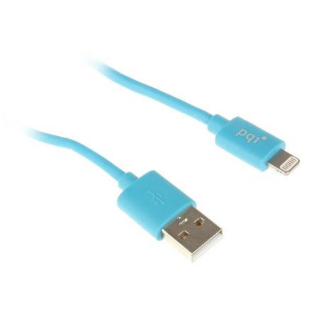 Аксессуар PQI USB to Lightning 90cm для iPhone/iPad/iPod Blue PQI-iCABLE-FLAT90-BL