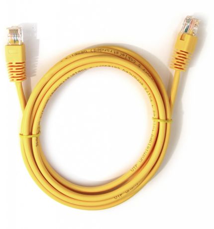 Сетевой кабель Gembird Cablexpert UTP cat.5e 3m Yellow PP12-3M/Y