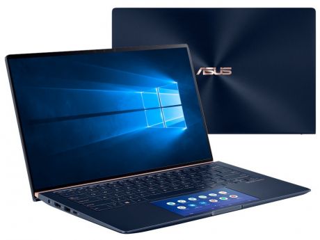 Ноутбук ASUS Zenbook UX434FLC-A6210T 90NB0MP1-M04830 (Intel Core i5-10210U 1.6GHz/8192Mb/512Gb SSD/No ODD/nVidia GeForce MX250 2048Mb/Wi-Fi/Bluetooth/Cam/14.0/1920x1080/Windows 10 64-bit)