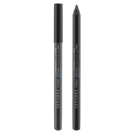 SEPHORA COLLECTION 12Hr Wear Pencil Vinyl Виниловый карандаш для глаз 01 Black Mirror