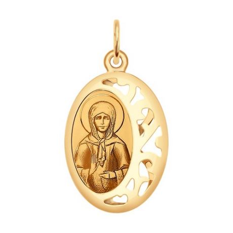 Нательная иконка SOKOLOV из золота «Святая блаженная Матрона Московская»