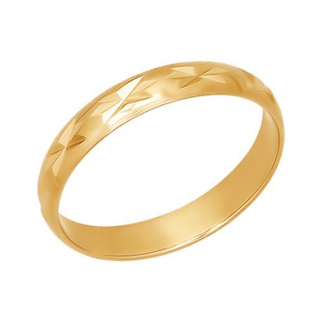 Обручальное кольцо SOKOLOV из золота с алмазной гранью