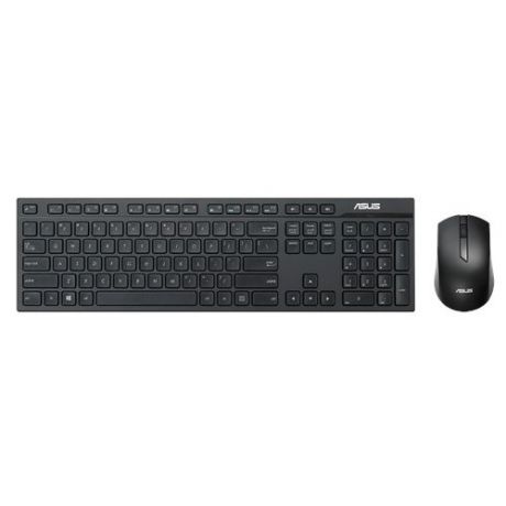 Клавиатура и мышь ASUS W2500 Wireless Keyboard and Mouse Set Black USB