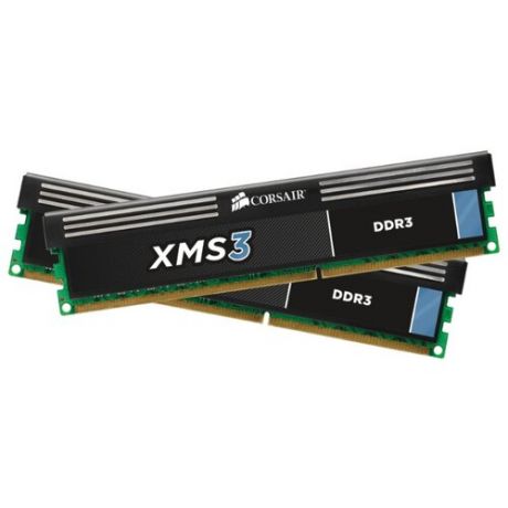 Оперативная память Corsair DDR3 1600 (PC 12800) DIMM 240 pin, 4 ГБ 2 шт. 1.65 В, CL 9, CMX8GX3M2A1600C9