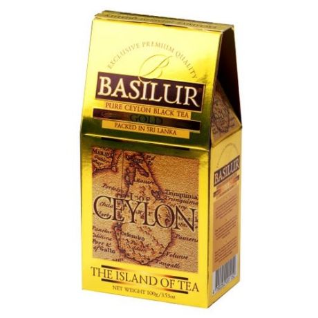Чай черный Basilur The island of tea Ceylon Gold, 100 г