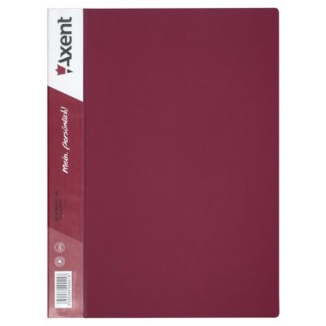Axent Дисплей-книга А4, 20 файлов бордовый