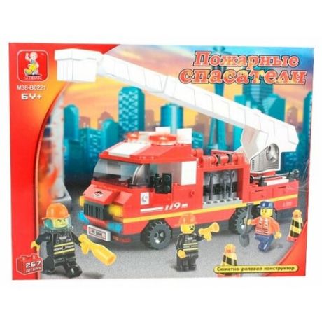 Конструктор SLUBAN Пожарные спасатели M38-B0221