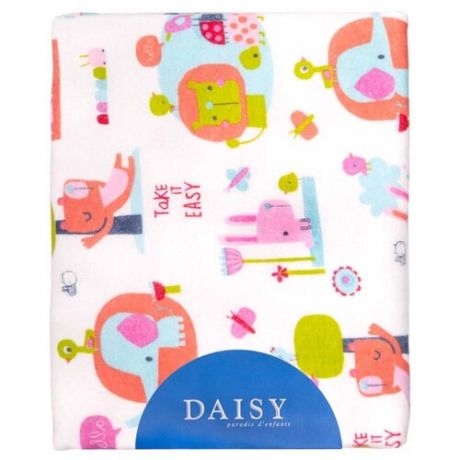 Многоразовые пеленки Daisy фланель 90х150 слоники