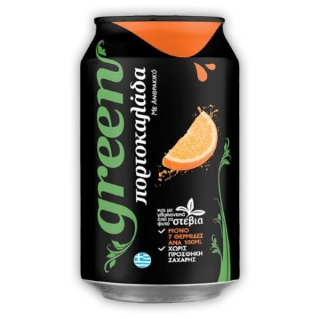 Газированный напиток Green Orange , 0.33 л