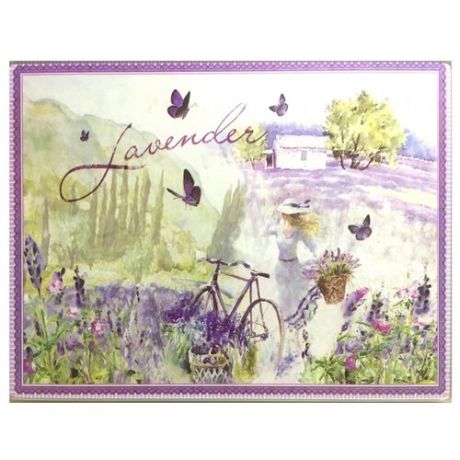 Разделочная доска Gift'n'Home Лавандовый Велосипед CB-Lavender(b) 30х20х0.4 см лавандовый велосипед