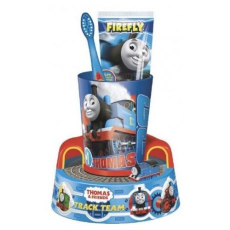 Набор щетка + паста + стакан Firefly Thomas&Friends TF-13 с 3-х лет, 75 мл, синий