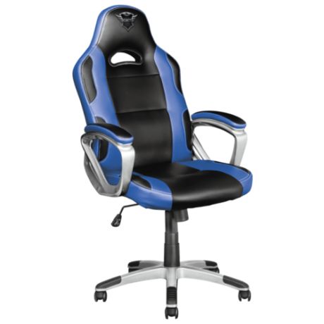 Компьютерное кресло Trust GXT 705 игровое, обивка: искусственная кожа, цвет: blue