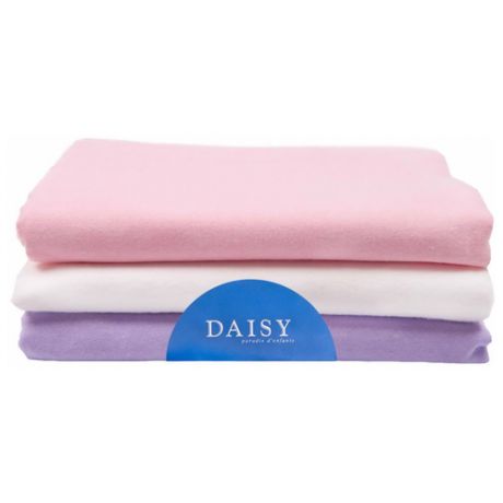 Многоразовые пеленки Daisy фланель 90х120 комплект 3 шт. сирень