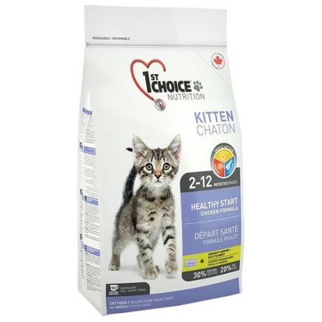 Корм для котят 1st Choice Kitten Здоровый старт с курицей 2.72 кг