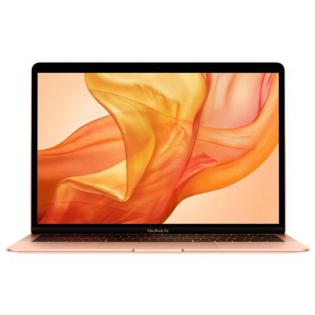 Ноутбук Apple MacBook Air 13 дисплей Retina с технологией True Tone Mid 2019 (Intel Core i5 8210Y 1600MHz/13.3"/2560x1600/8GB/128GB SSD/DVD нет/Intel UHD Graphics 617/Wi-Fi/Bluetooth/macOS) MVFM2RU/A золотистый