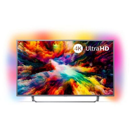 Телевизор Philips 50PUS7303 50" (2018) темно-серебристый
