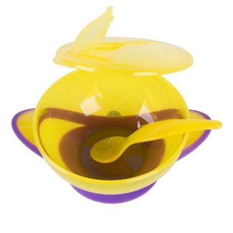 Тарелка Lubby Классика (13952) желтый/фиолетовый