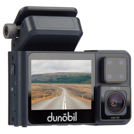 Видеорегистратор Dunobil Vis Duo, 2 камеры черный