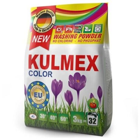 Стиральный порошок Kulmex Для цветных вещей 3 кг пластиковый пакет