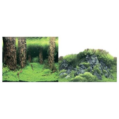 Пленочный фон Prime Затопленный лес/Камни с растениями двухсторонний 50х100 см