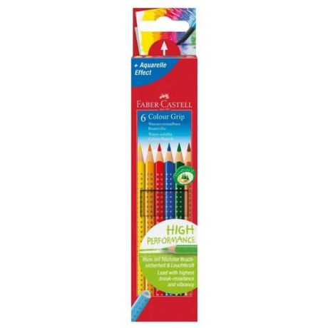 Faber-Castell Цветные карандаши Grip 2001 6 цветов (112406)