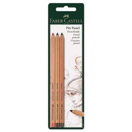 Faber-Castell Пастельные карандаши Pitt Pastel, 3 цвета (112797)