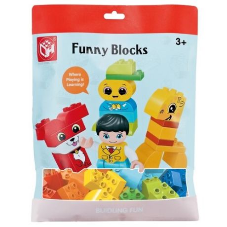 Конструктор Kids home toys Funny Blocks JY236726 Весёлый пёсик