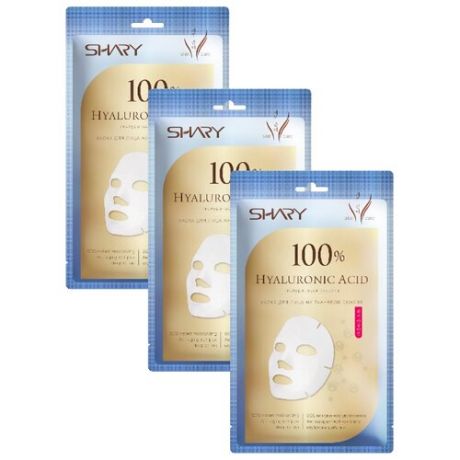 Маска Shary Hyaluronic Acid 100% Гиалуроновая кислота (3 шт х 20 г)