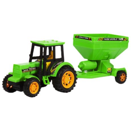 Трактор Handers с прицепом: зерновоз (HAC1608-109) 29 см зеленый/черный
