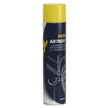 Антикор Mannol 9919 Anticor Spray 0.65 л баллончик черный