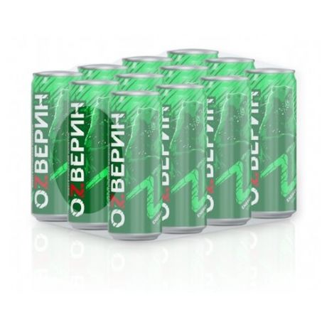 Энергетический напиток ОZВЕРИН ультра зеленый, 0.45 л, 12 шт.