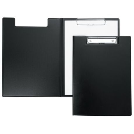 Berlingo Папка-планшет с зажимом А4, пластик черный