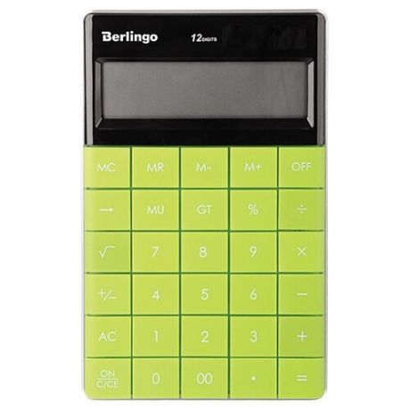 Калькулятор бухгалтерский Berlingo PowerTX зеленый