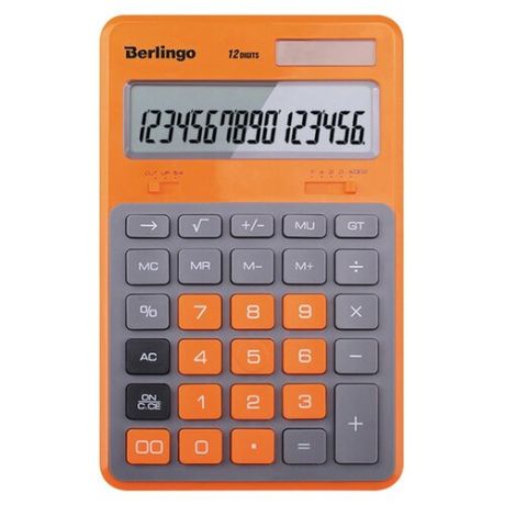 Калькулятор бухгалтерский Berlingo Hyper оранжевый