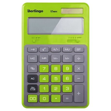 Калькулятор бухгалтерский Berlingo Hyper зеленый