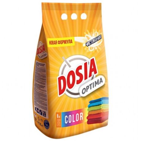 Стиральный порошок Dosia Optima Color 8 кг пластиковый пакет
