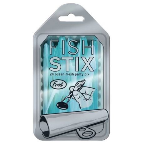 Fred Шпажки для канапе Fish stix одноразовые пластиковые (24 шт.) голубой
