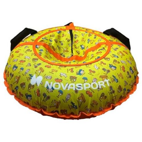 Тюбинг NovaSport CH030.080 (80 см) оранжевый/желтый (детские игрушки)