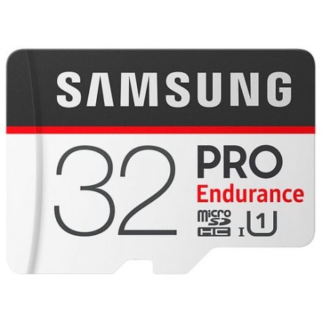 Карта памяти Samsung microSDHC PRO Endurance UHS-I U1 100MB/s 32GB + SD adapter