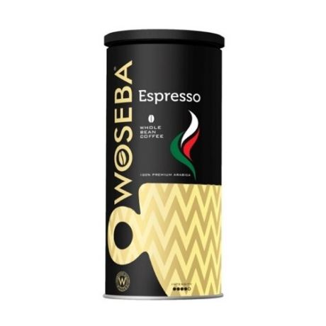 Кофе в зернах Woseba Cafe Superiore Espresso, жестяная банка, арабика, 500 г