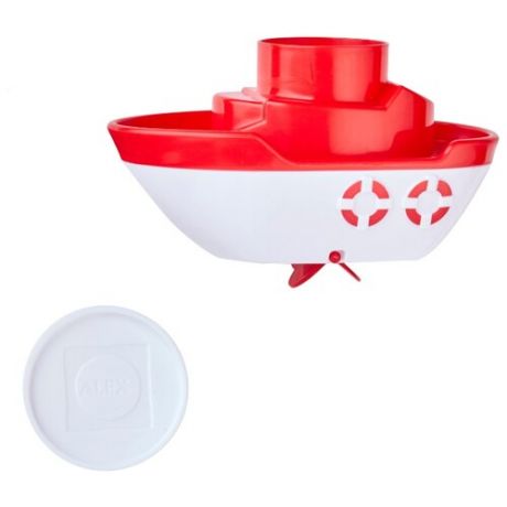 Игрушка для ванной Alex Лодочка (624050-3) белый/красный