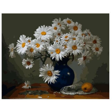 ВанГогВоМне Картина по номерам "Ромашки на столе", 40х50 см (ZX 20975)