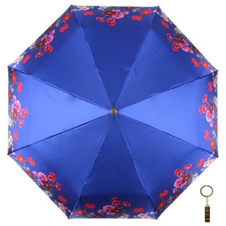 Зонт автомат FLIORAJ Premium Волшебные цветы синий