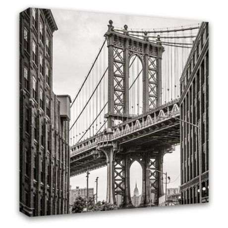 Картина Симфония Бруклинский мост 30х30 см